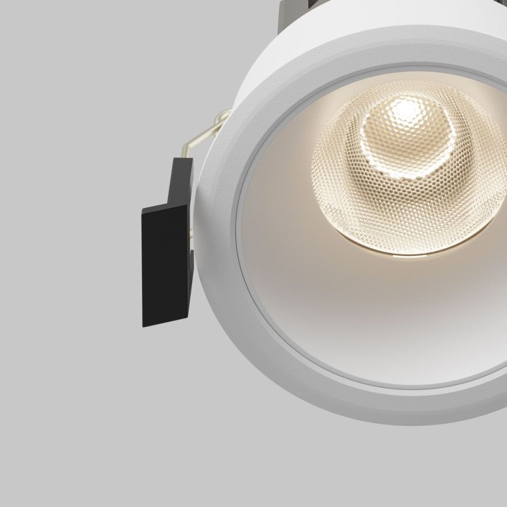 Встраиваемый светильник 6.6 см, 9W, 4000K, Maytoni Technical Dip Hight DL123-10W-4K-W, белый