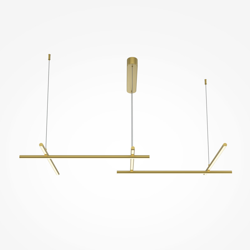 Подвесной светильник 172,4*73,5*310 см, LED, 50W, 3000К, Maytoni Radiance MOD278PL-L50G3K золото матовое
