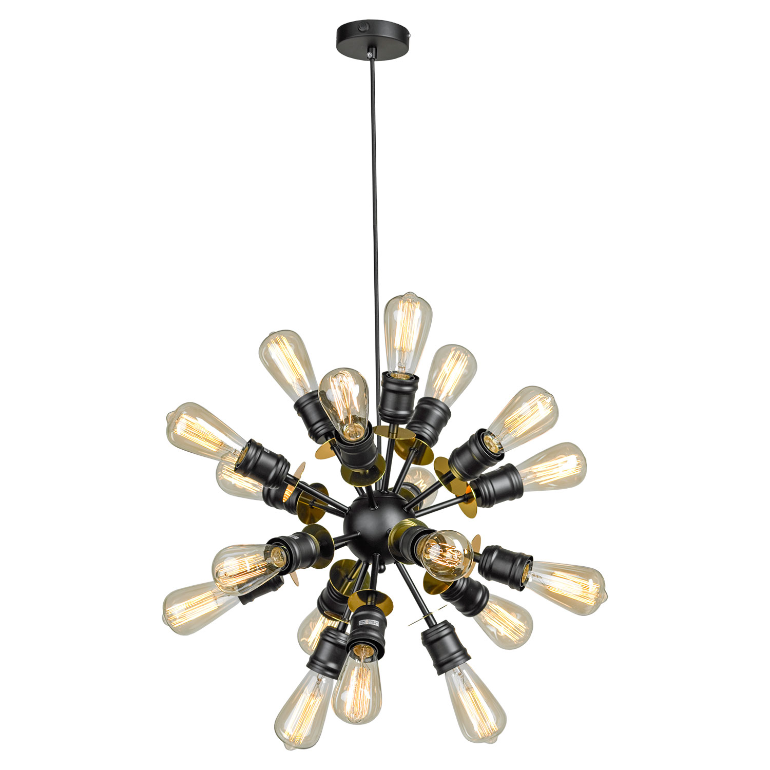 Подвесной светильник Lussole Elmira GRLSP-8206, 52*70 см, черный