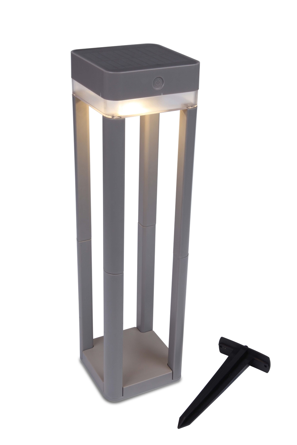 Ландшафтный столбик 45 см Oasis Light SOLAR P9080-450-3K, серый