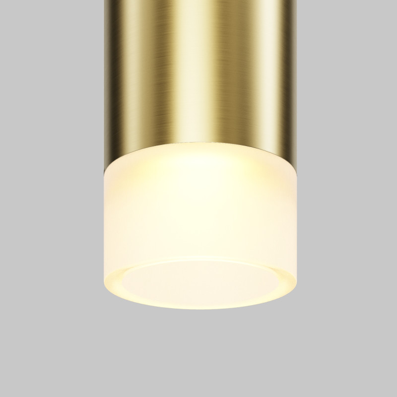 Трековый подвесной светильник 1,8*31 см, LED 3W 2700K Maytoni Technical Accessories for tracks Levity Skim TR191-1-3W2.7K-M-BBS черный и Латунь