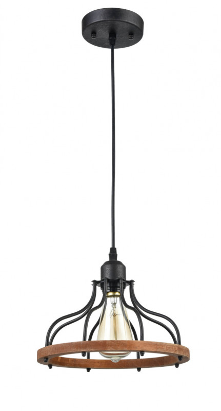 Подвесной светильник  24*140 см, 1*E27 античный черный Vele Luce Franco VL6032P01