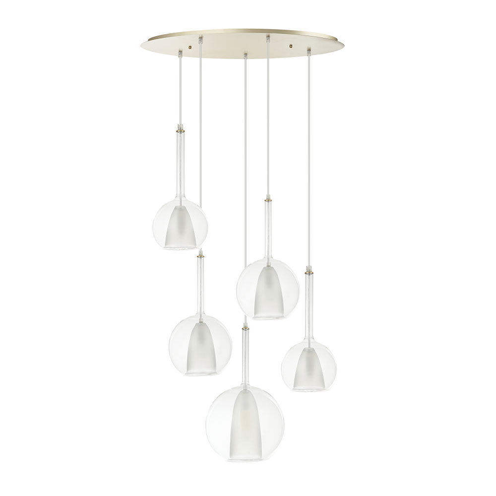 Подвесной светильник * см, 5*E14, 40W, Arte Lamp Gala A2720SP-5SG, Матовое Золото