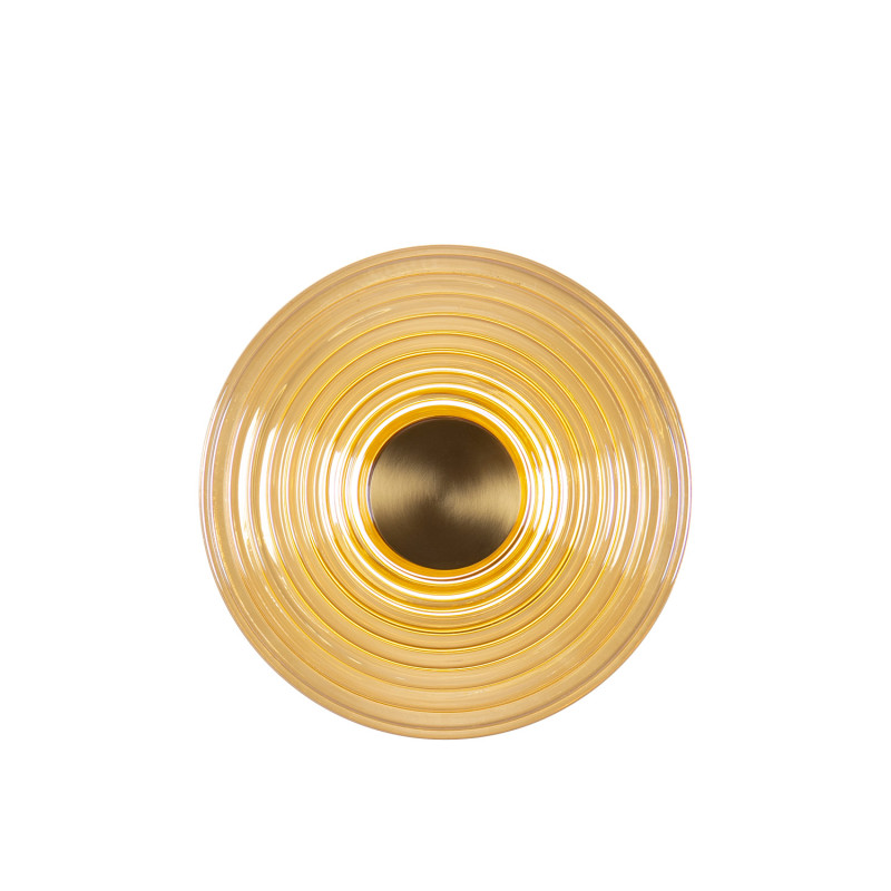 Бра 9*30*30 см, 12W, Favourite Whirlpool 4571-1W1 латунь, стекло янтарного цвета