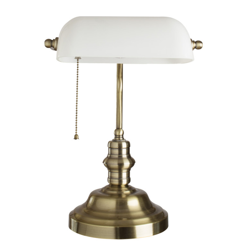 Настольная лампа для офиса Arte Lamp BANKER A2493LT-1AB, античная бронза