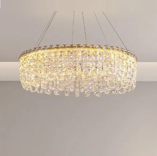 Светильник DZN-54457 ЗОЛОТО  D800/H280+1200/1/LED/.W/4000K KRISTALINA
