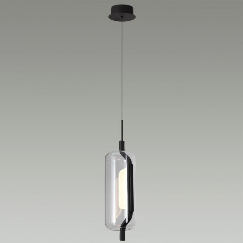 Светодиодный светильник 12 см, 10W, 3000K, Odeon Light Kavia 5003/10L, черный