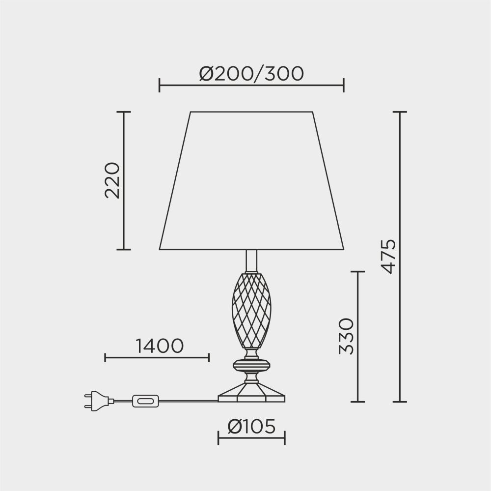 Настольный светильник MODELUX ML.5503.01TL GD