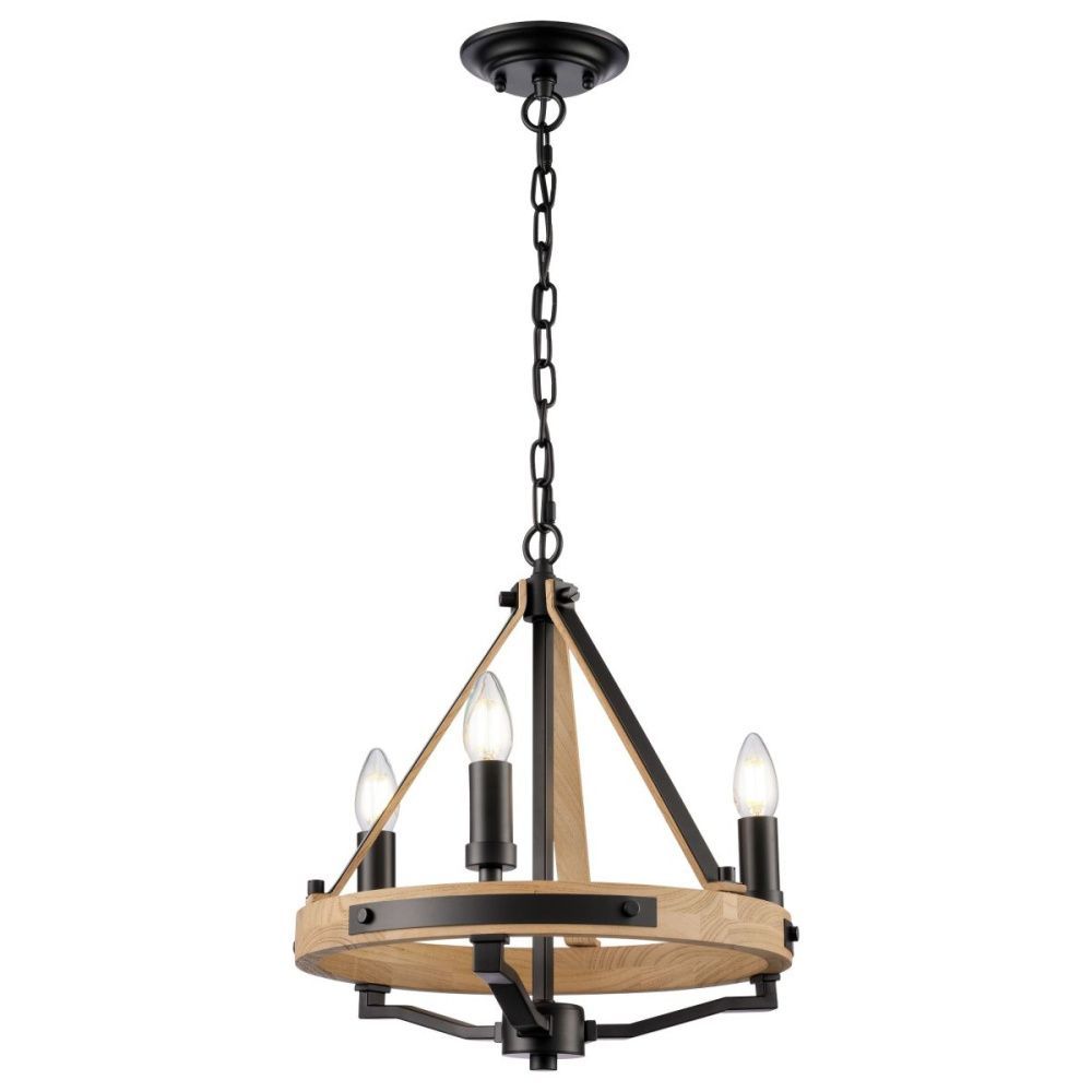 Подвесной светильник 37 см, Wertmark Brenda WE586.03.023, черный