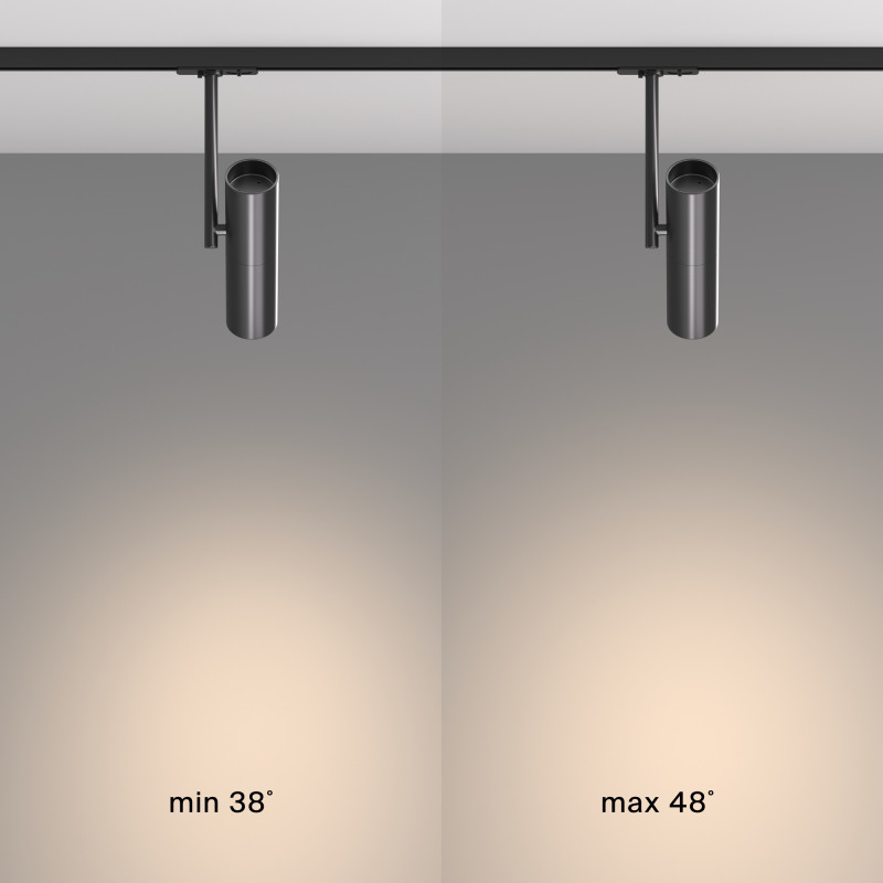 Трековый светильник Maytoni Track TR005-1-GU10-B черный, GU10, 50W