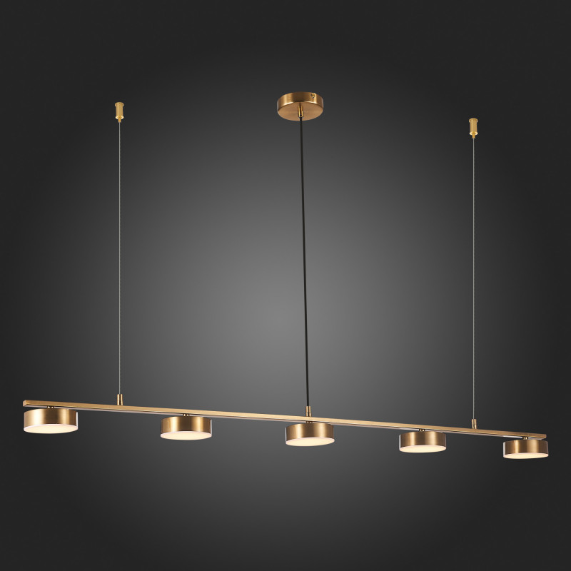 Светильник подвесной 118*10 см, 35W 3000K ST LUCE PANCES SL6000.303.05 Латунь