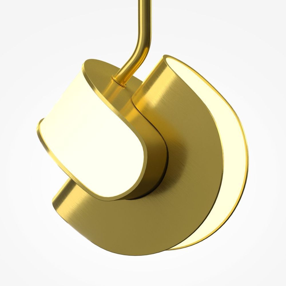 Подвесной светильник 12 см, 7W, 2700-4000K, Maytoni Levix MOD459PL-L7BSK, латунь