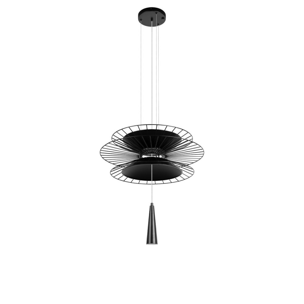 Подвесная люстра 40 см, Loft IT Star 10141B/400 Black, черный