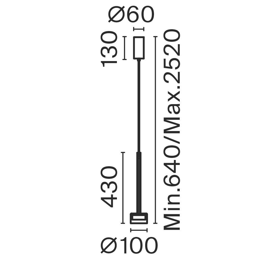 Подвесной светильник *10*64-252 см, 1*LED*6W, 3000K, Freya  FR5633PL-L6CH, Хром