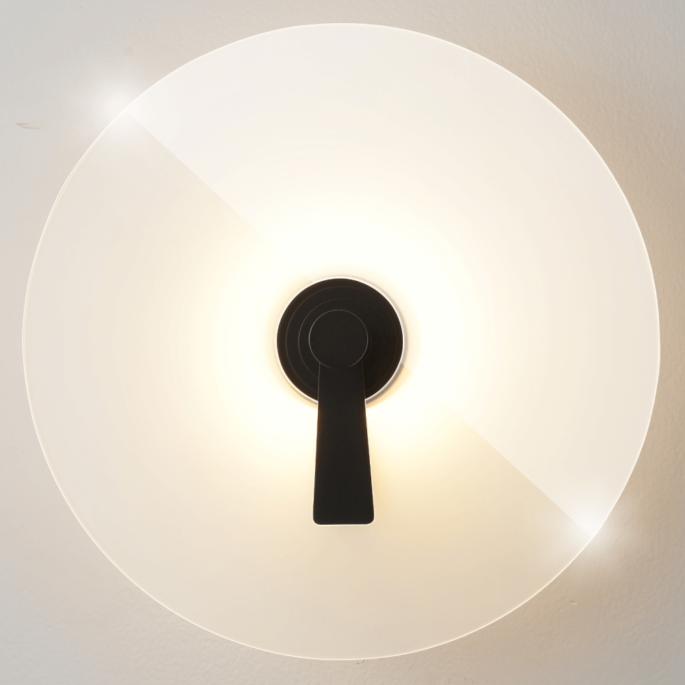 Бра 40 см, 6W, 3000K, Crystal Lux CHIAROSCURO AP6W LED BLACK, черный