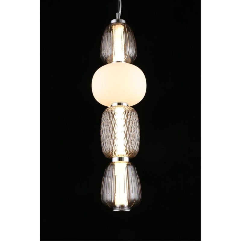 Подвесной светильник 17*100-190 см, 1*LED, 29W, 3000K, Aployt Oliwcia APL.319.16.29, хром