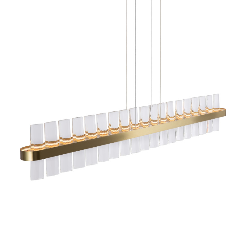 Подвесной светильник 8*110*25 см, LED 48W, 3000К, Латунь Maytoni Mirage MOD173PL-L48BS3K