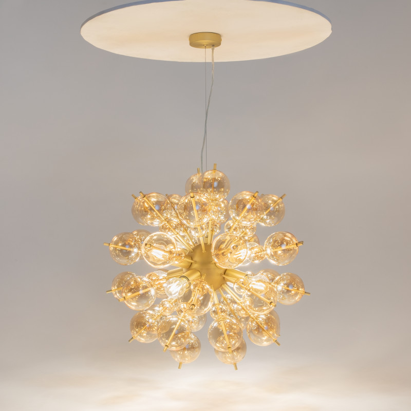 Подвесная люстра Maytoni Bolla MOD133PL-08BS, диаметр 64 см, латунь