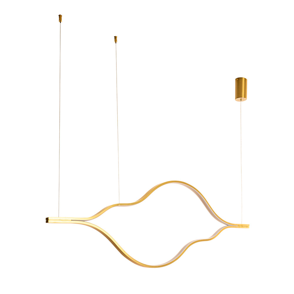 Подвесной светильник 46*3*120 см, 1*LED, 34W, 3000K Arte Lamp Odyssey A2911SP-34GO, Золото