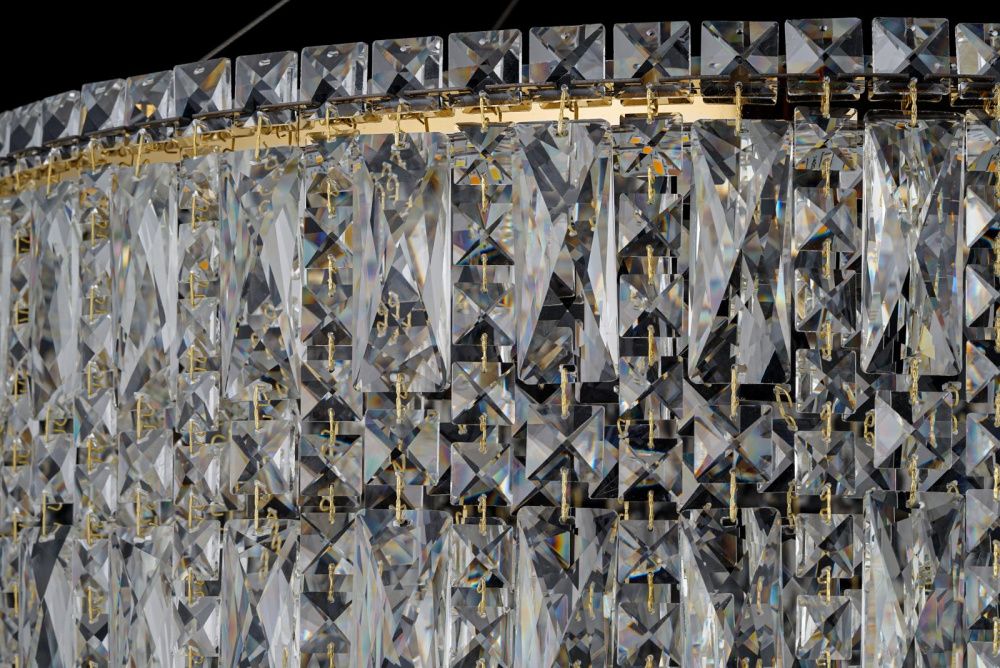 Люстра подвесная *80* см, Led лента*LED*88W, 3000/6000K, Arti Lampadari Ovindoli Gold Ovindoli L 1.5.80.100 G, Золото