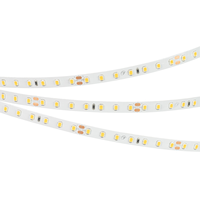 Лента RT-A98-8mm 24V Warm3000 (10 W/m, IP20, 2835, 5m) (Arlight, Открытый) 019915(2). Цена указана за 5 метров. Продается кратно 5 метрам.