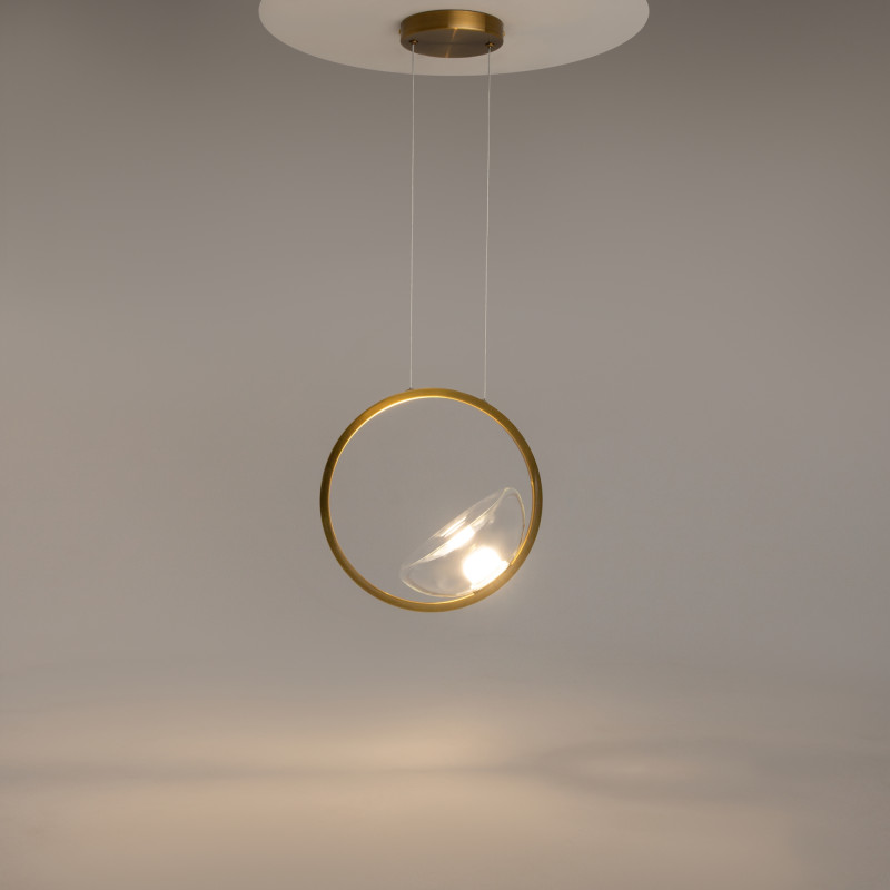 Светодиодный светильник 32 см, 5W, 3000K, Maytoni Moon MOD327PL-L5BS3K, латунь