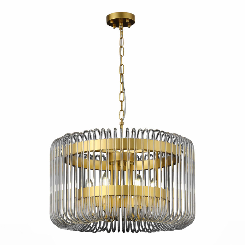 Люстра подвесная 60 см, 240W, ST LUCE GROSSETO SL1228.203.06 Золотистый