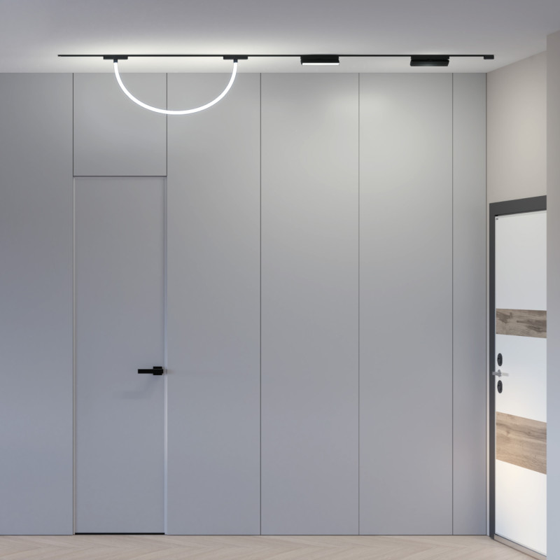 Светильник на шине 100*2,2* см, LED * 12W, 4000K, Denkirs Air Ray DK5357-BK, черный
