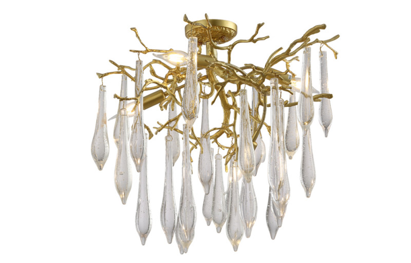 Люстра 60 см, Crystal Lux REINA PL5 D600 GOLD PEARL Золото