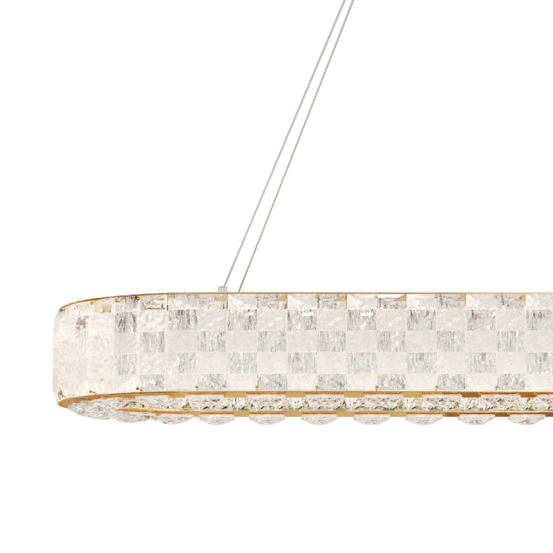 Подвесная люстра 95*35*318 см, LED, 3000К, Maytoni CASTELLO  MOD336PL-L130G3K золотой