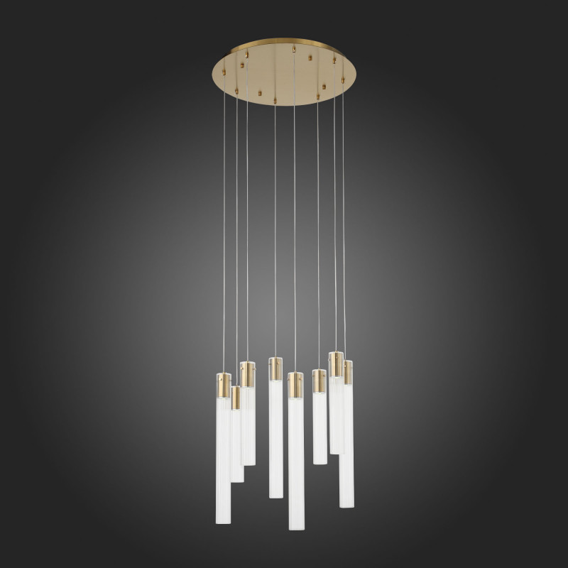 Люстра подвесная 60 см, 40W, 4000K ST LUCE TERNI SL1229.303.08 Латунь