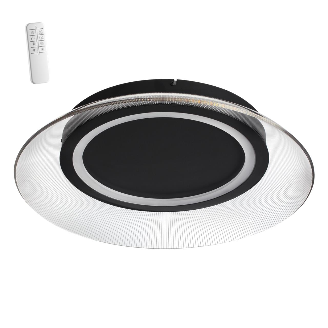 Светильник 58*58*9,5 см, LED*1*48W, 3000-6000 К, Novotech 359190 WELLE Over, черный