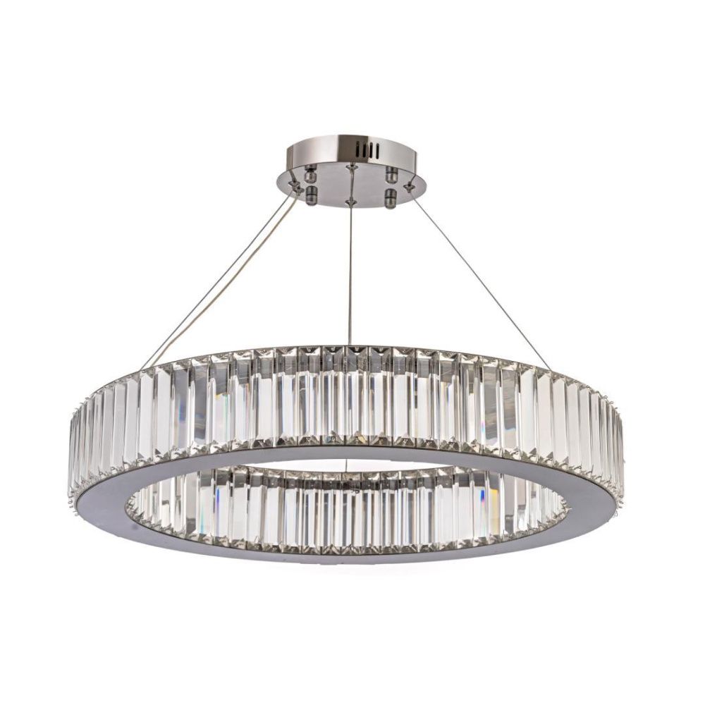 Люстра подвесная *60* см, Led лента*LED*30W, 3000/4500/6000 K, Arti Lampadari Anzio Anzio L 1.5.60.100 N, никель