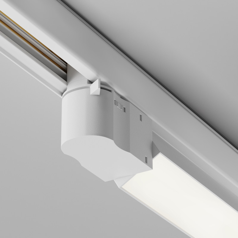 Трековый трехфазный светильник 38 см, 10W, 4000K, Maytoni Basis TR196-3-10W4K-W, белый
