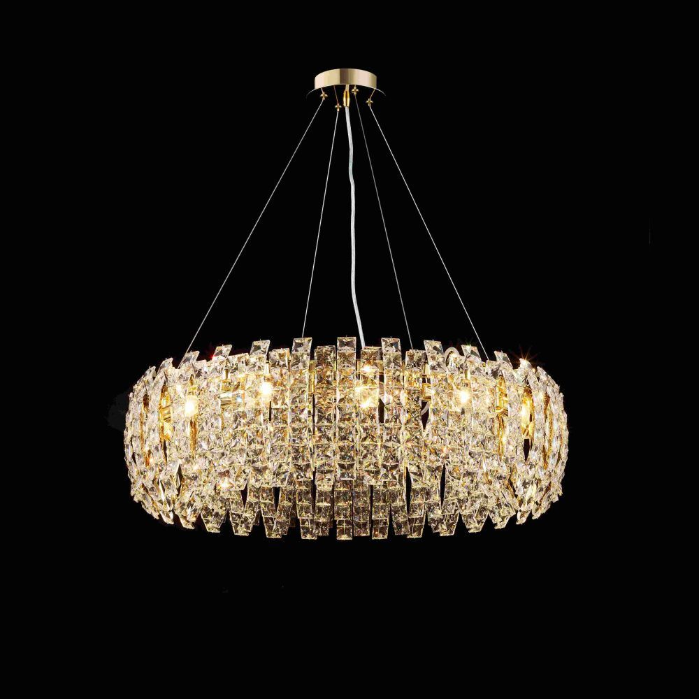Люстра Ø800*H230(H1200) мм, E14 12*40W (480W) NewRgy H GOLD (Золото) M47-ф800*H230 H GOLD