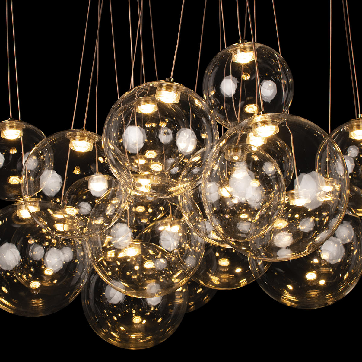 Подвесной светильник 65 см, 24*LED*5W 3000K LOFT IT Pop it 10270/D24 золото