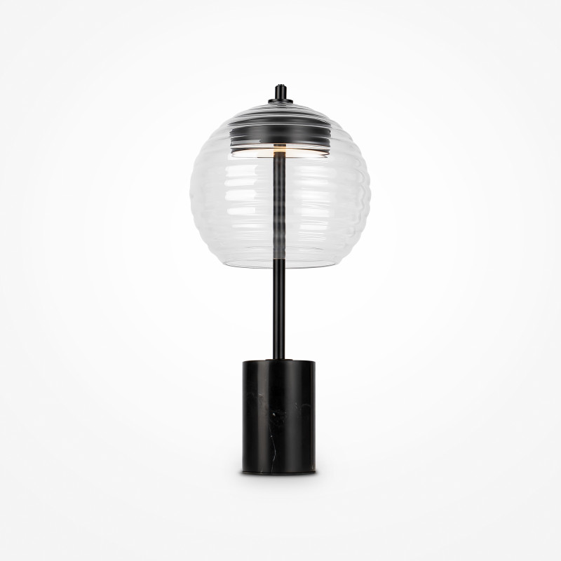 Настольный светильник  20 см, LED 8W, 3000К, Черный Maytoni Rueca P060TL-L12BK