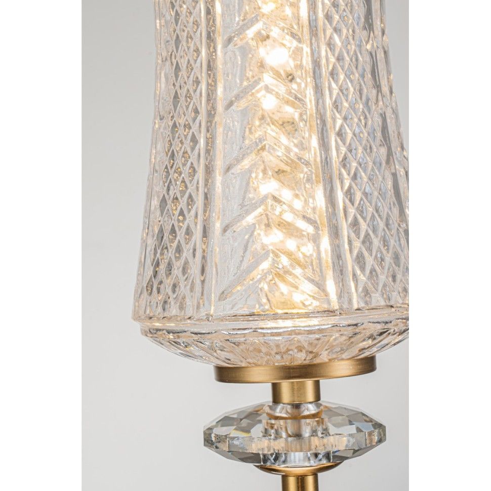 Подвесной светильник 10-86 см, 1*LED*4W, 3000K, Belfast Herbison A1952 CL GL, Черный