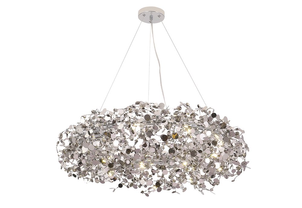 Люстра 80 см Crystal Lux GARDEN SP9 D800 CHROME Хром