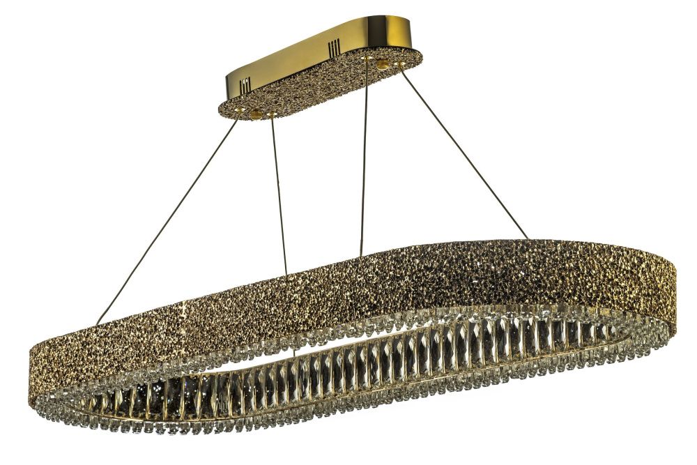 Люстра подвесная *100* см, Led лента*LED*82W, 3300/4200/6500K, Dio D`arte Neuron Neuron L 1.5.100x35.100 G, золото