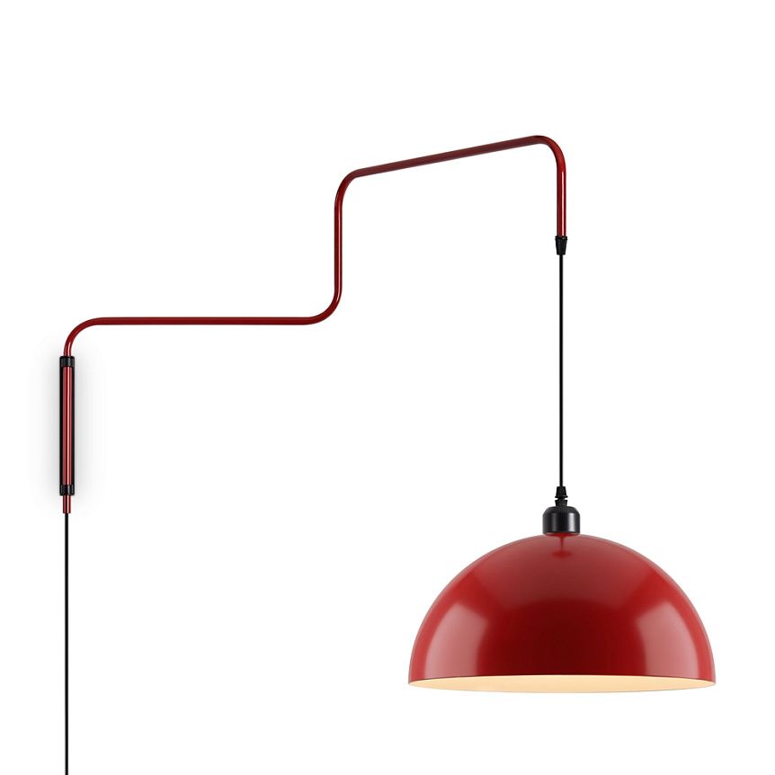 Бра 84*35*-63 см, 1*E27*40W, Freya Eleon FR5218WL-01R, Красный