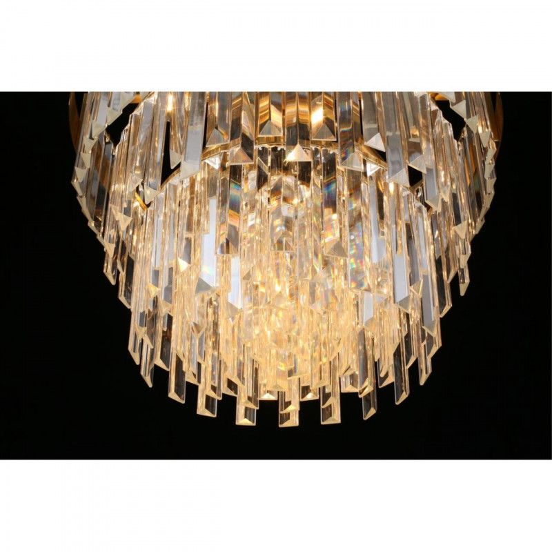 Каскадная люстра 50*60-100 см, 9*E14, 40W, Aployt Mariz APL.813.13.09, латунный