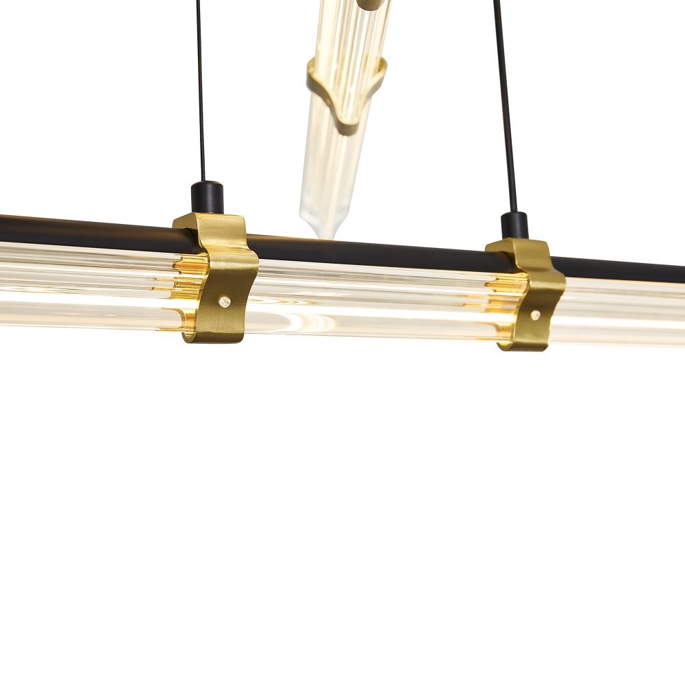 Подвесной светильник 70*70*30-160 см, LED*35W, 2700K, Freya Brilliance FR5557PL-L22B1, Черный