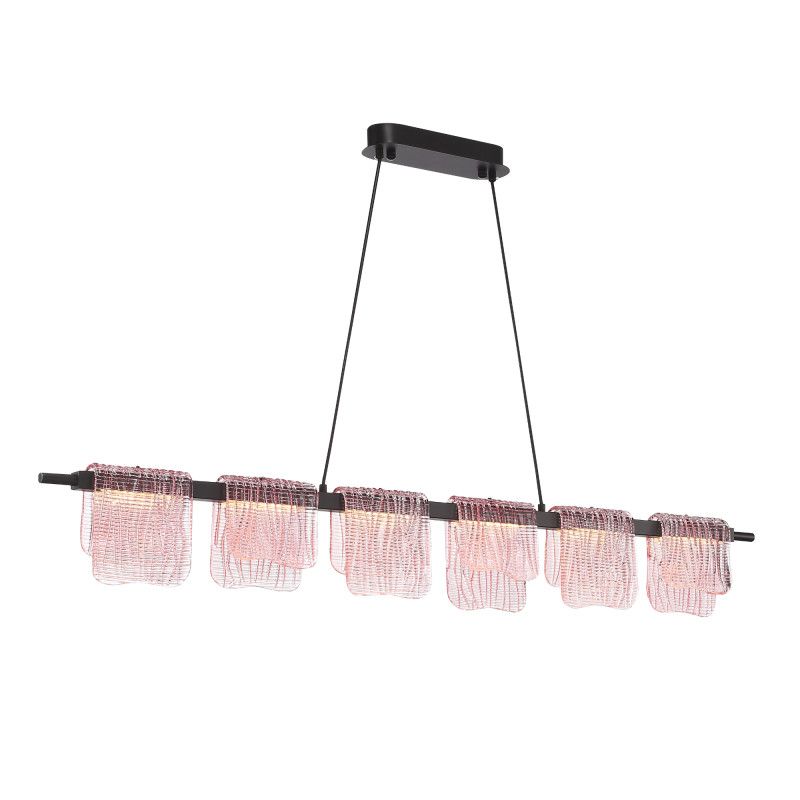 Подвесной светильник 122*15*150 см, 1*LED*36W, 4000K, ST-Luce Voile SL6021.403.36, черный