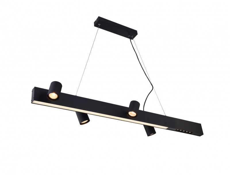 Подвесной светильник 11*120*120 см, 4*LED / GU10 черный Vele Luce Chela VL10142P24