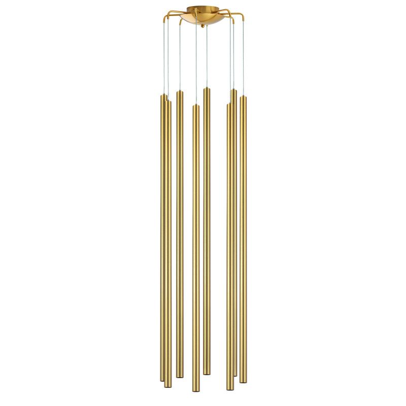 Подвесная люстра *34*81-161 см, *LED*40W, 3000K, Lightstar Tubo L8T747433, золотой
