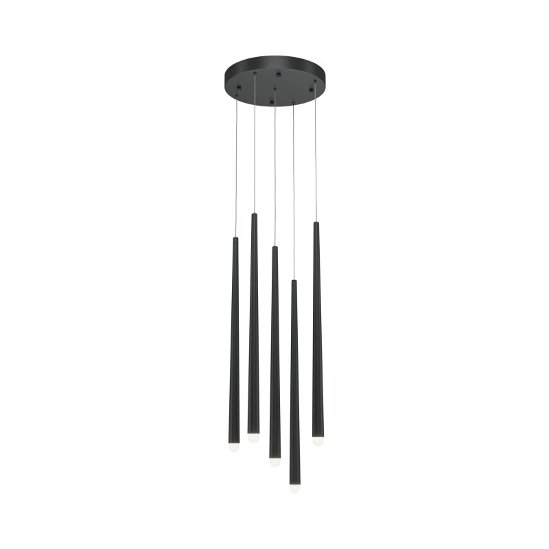 Подвесной светильник 32*32*369,3 см, LED, 31W, 3000К-4000К, Maytoni cascade MOD132PL-L30BK черный