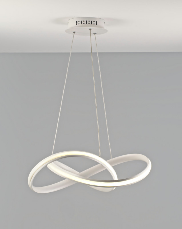 Подвесной светодиодный светильник 55*100 см, LED 96 W, Moderli Tiara V2790-PL Белый