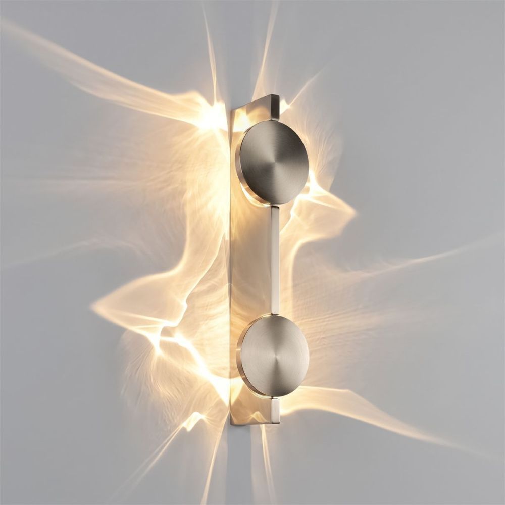 Настенный светильник 40 см, 10W, 3000K, Loft IT Flame 10452/2W Nickel, никель