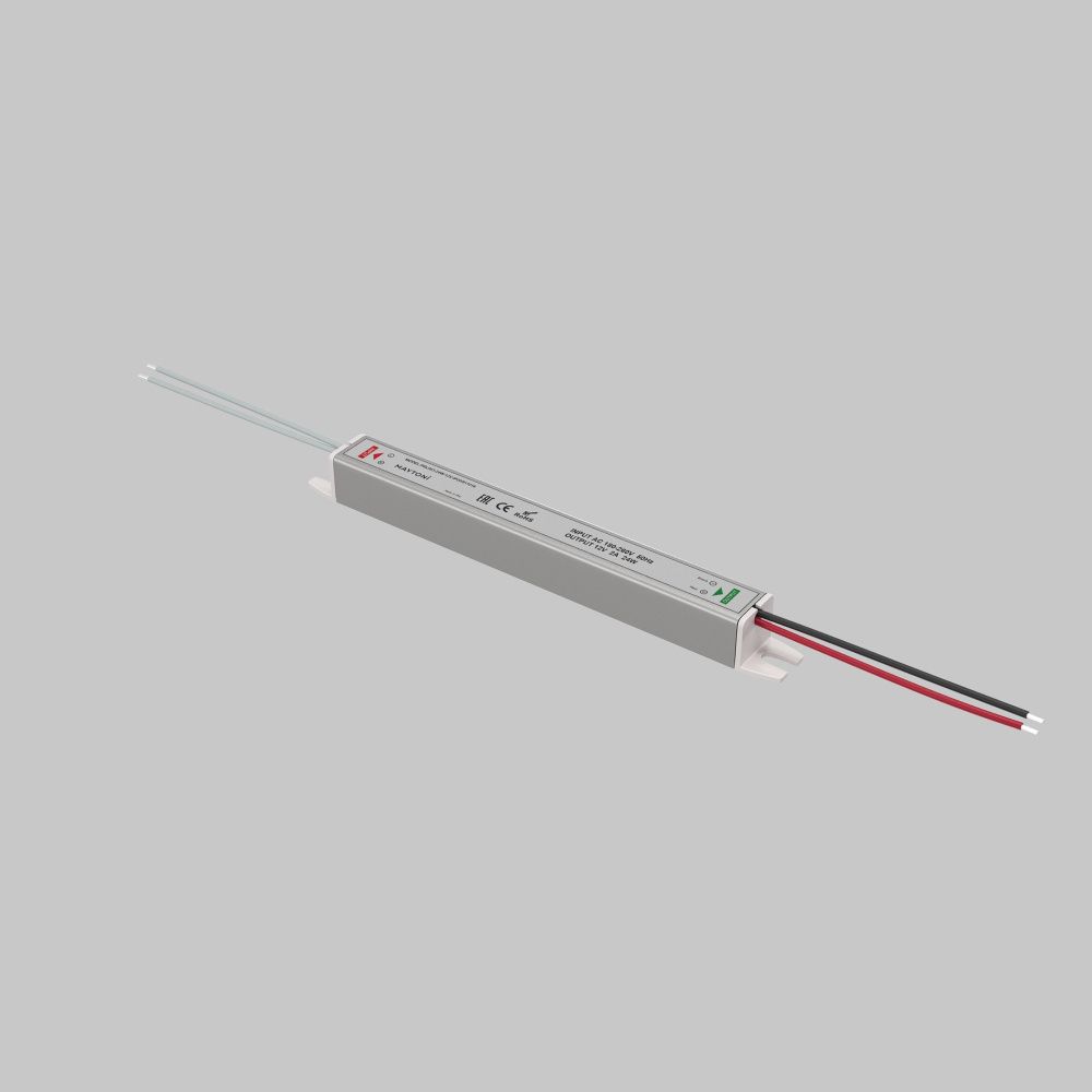 Блок питания PSL003 12V 24W IP 20 811016, 18*2*2 см, Maytoni Led Strip 811016, Серебро